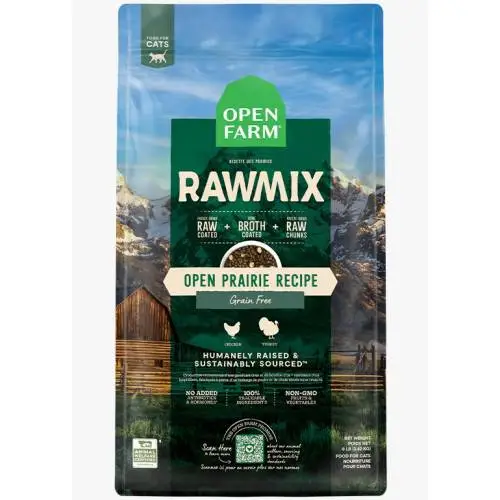 Open Farm 無穀物貓糧 RAWMIX Open Prairie Recipe 草原風味 2.25lb